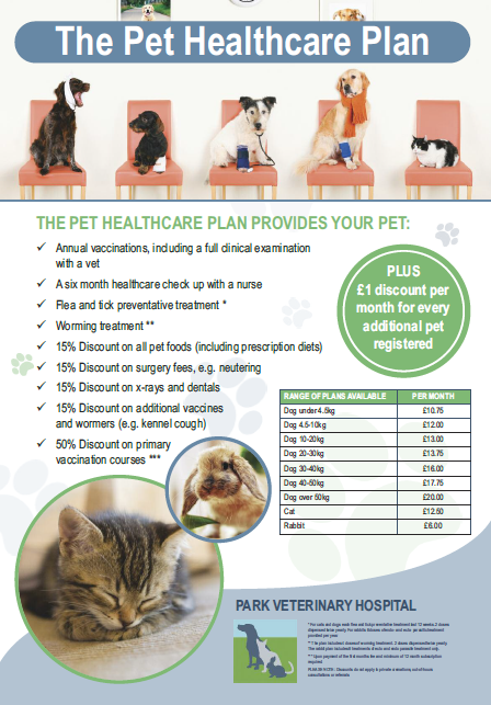 Preventative Healthcare Plan - News - Park Veterinary Hospital